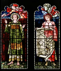Ashton Under Lyne, Albion Congregational Church, Morris & Co., Edward Burne-Jones, St Étienne et St Luc